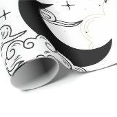 Crescent Moon Wrapping Paper Geschenkpapier (Rolleneckpunkt)