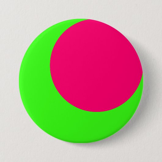 Crescent Neon Duo Custom Button (Vorderseite)