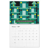 Crescent neue Designs bunt Quark Shakespeare Kalender (Feb 2027)