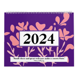 Crescent neue Designs bunt Quark Shakespeare Kalender