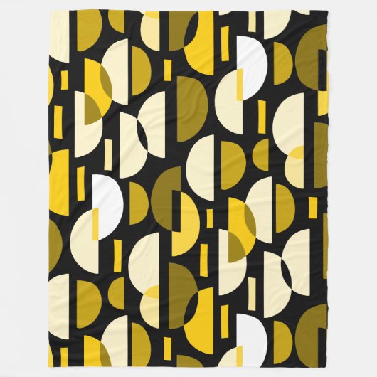 Crescent Pattern 010921 - Bernstein Fleecedecke (Vorderseite)