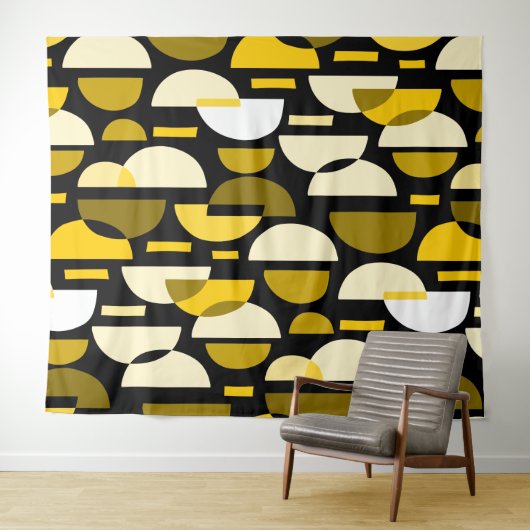 Crescent Pattern 010921 - Bernstein Wandteppich (Beispiel (Horizontal))