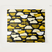 Crescent Pattern 010921 - Bernstein Wandteppich (Vorderseite (Horizontal))