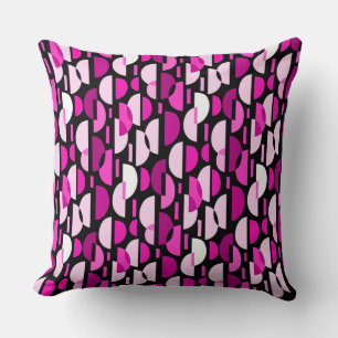 Crescent Pattern 010921 - Magenta Pink Kissen