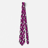 Crescent Pattern 010921 - Magenta Pink Krawatte (Vorderseite)
