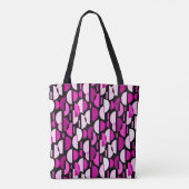 Crescent Pattern 010921 - Magenta Pink Tasche (Rückseite)