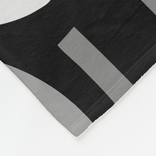 Crescent Pattern 010921 - Monochrome Fleecedecke (Ecke)