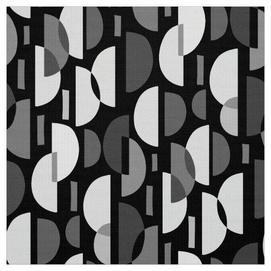 Crescent Pattern 010921 - Monochrome Stoff (Muster)