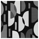 Crescent Pattern 010921 - Monochrome Stoff (Nahaufnahme)