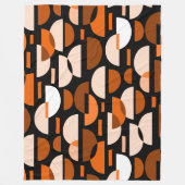 Crescent Pattern 010921 - Orange Fleecedecke (Vorderseite)