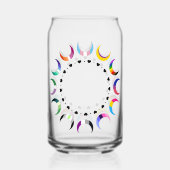 Crescent Pride Moons & Black Hearts Dosenglas (Vorderseite)