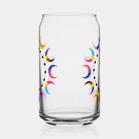 Crescent Pride Moons & Black Hearts Dosenglas (Links)