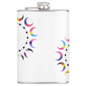 Crescent Pride Moons & Black Hearts Flachmann (Vorderseite)