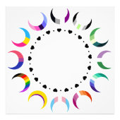 Crescent Pride Moons & Black Hearts Fotodruck (Vorne)