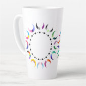 Crescent Pride Moons & Black Hearts Milchtasse (Linke Ecke)