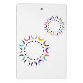 Crescent Pride Moons & Black Hearts Mini Klemmbrett (Rückseite)