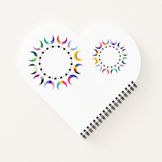 Crescent Pride Moons & Black Hearts Notizblock