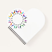 Crescent Pride Moons & Black Hearts Notizblock (Vorderseite)