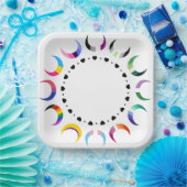 Crescent Pride Moons & Black Hearts Pappteller (Party)