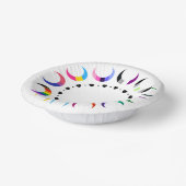 Crescent Pride Moons & Black Hearts Pappteller (Gewinkelt)