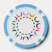 Crescent Pride Moons & Black Hearts Pokerchips (Rückseite)