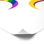 Crescent Pride Moons & Black Hearts Poster (Ecke)