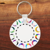 Crescent Pride Moons & Black Hearts Schlüsselanhänger (Vorderseite)