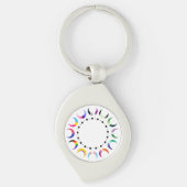 Crescent Pride Moons & Black Hearts Schlüsselanhänger (Vorderseite)