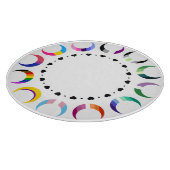 Crescent Pride Moons & Black Hearts Schneidebrett (Ecke)