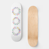 Crescent Pride Moons & Black Hearts Skateboard (Vorderseite)