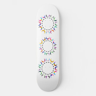 Crescent Pride Moons & Black Hearts Skateboard