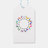 Crescent Pride Moons & Herz Ring Geschenkanhänger (Rückseite)