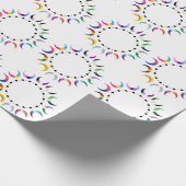 Crescent Pride Moons & Herz Ring Geschenkpapier (Ecke)