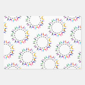 Crescent Pride Moons & Herz Ring Geschenkpapier Set (Vorderseite 3)