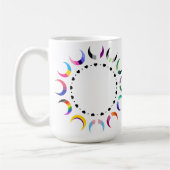 Crescent Pride Moons & Herz Ring Kaffeetasse (Links)