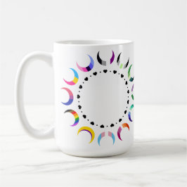 Crescent Pride Moons & Herz Ring Kaffeetasse