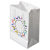 Crescent Pride Moons & Herz Ring Mittlere Geschenktüte (Vorderseite Schrägansicht)