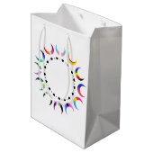 Crescent Pride Moons & Herz Ring Mittlere Geschenktüte (Rückseite Schrägansicht)