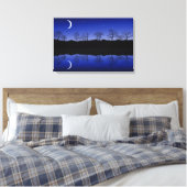 Crescent Reflections Wrapped Canvas Art Leinwanddruck (Insitu (Schlafzimmer))