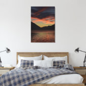 Crescent-See bei Sunset Leinwanddruck (Insitu (Schlafzimmer))