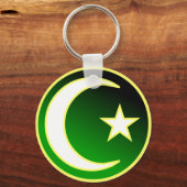 Crescent & Star des Islam Schlüsselanhänger (Vorderseite)