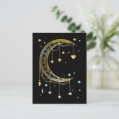 Crescent Sun Spiritualität Moon Kawaii Postkarte (Stehend Vorderseite)