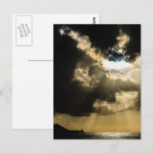 Crescent Sun während der Solarkrise Postkarte (Vorne/Hinten)