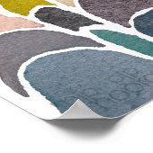 Crescent Tower Moons Watercolor Art Print  Poster (Ecke)