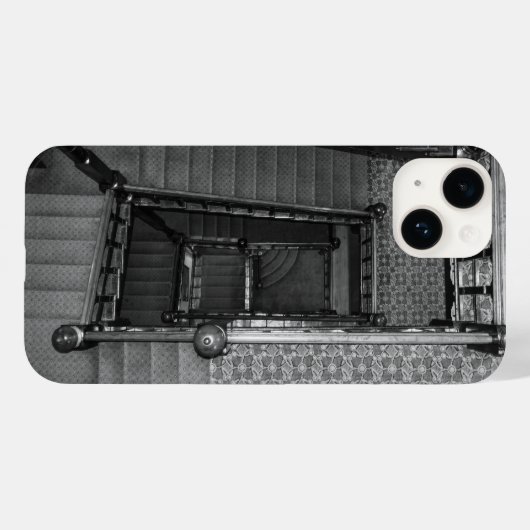 Crescent Treairwell Grayscale Case-Mate iPhone Hülle (Rückseite (Horizontal))