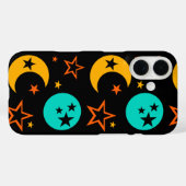 Crescent und Full Moon Stars Mitternacht Case-Mate iPhone Hülle (Rückseite (Horizontal))