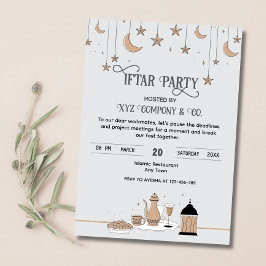 Crescent und Stars iftar Einladung der Mitarbeiter