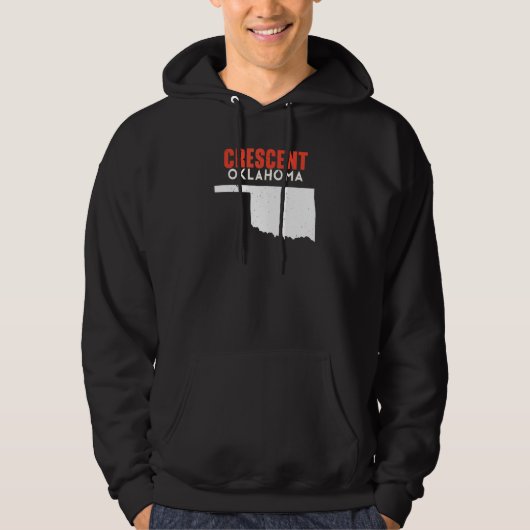 Crescent USA State America Travel Oklahoman Hoodie (Vorderseite)