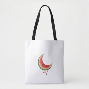 Crescent Watermelon - Moon Slice Fruit Illustratio Tasche