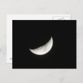 Crescent Waxing Moon Postkarte (Vorne/Hinten)